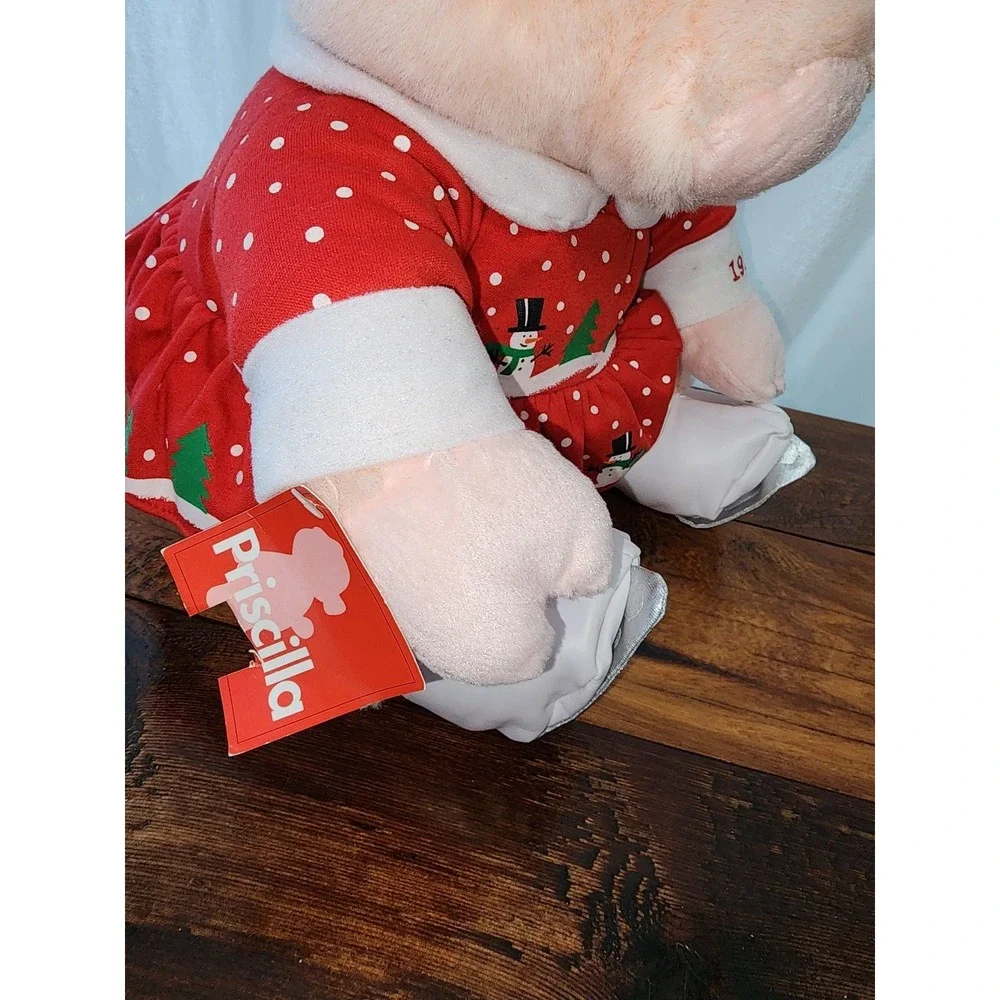 Macy's Priscilla Rich's Pink Pig‎ Christmas Skater 1997